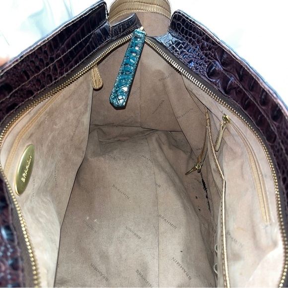 RARE BRAHMIN Anna tricolor satchel - Picture 13 of 14